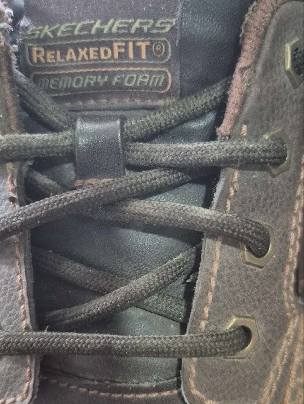 Skechers Men’s Dark Brown Lace-Up Boat Shoes